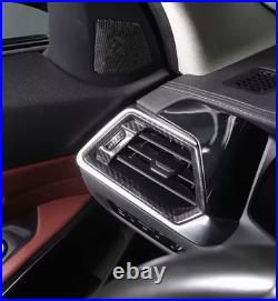 Bmw 3 Series G20 Genuine Dry Carbon Fibre Interior Air Vent Trims Rhd 2019-2022