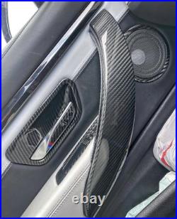 Bmw Carbon Fibre Interior Door Handle Cover Trims 4 Series F32 F33 M4 F82 F83