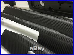 Bmw E46 Convertible M3 3d Black Carbon Fibre Vinyl Interior Dash Gear Trim Set