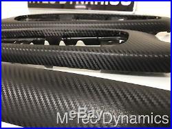 Bmw E46 Coupe M3 3m 3d Black Carbon Fibre Vinyl Interior Dash Gear Trim Set 2