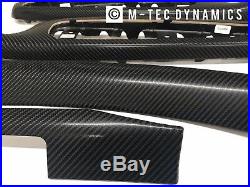 Bmw E46 Coupe M3 4d Black Carbon Fibre Vinyl Interior Dash Gear Trim Set 2