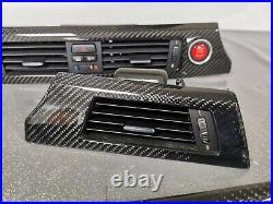 Bmw E90 E91 M3 Black Real Carbon Fibre Custom Interior Trim Set