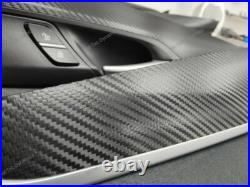Bmw F16 X6 Black Textured Carbon Fibre Interior Trim Set (dash & Door Set)