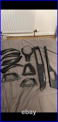 Bmw F20 140i Interior trims Full Set. Wrap With 3D Carbon Fiber & 99^ Alcantara