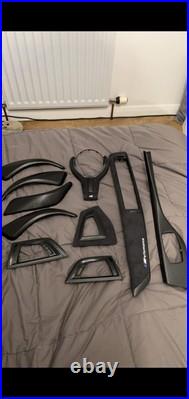 Bmw F20 140i Interior trims Full Set. Wrap With 3D Carbon Fiber & 99^ Alcantara