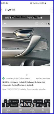 Bmw F20 140i Interior trims Full Set. Wrap With 3D Carbon Fiber & 99% Alcantara