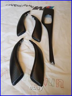 Bmw F20 Interior trims. Wrap with 3D Carbon fiber. 3D Black/blue Carbon fiber
