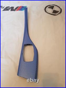 Bmw F20 Interior trims. Wrap with 3D Carbon fiber. 3D black/blue Carbon fiber