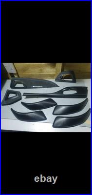 Bmw F20 Interior trims wrap 3D Carbon fiber & 100% Alcantara 9002 charcoal