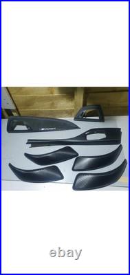 Bmw F20 Interior trims wrap 3D Carbon fiber & 100% Alcantara 9002 charcoal