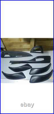 Bmw F20 Interior trims wrap 3D Carbon fiber & 100% Alcantara 9002 charcoal