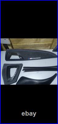 Bmw F20 Interior trims wrap 3D Carbon fiber & 100% Alcantara 9002 charcoal
