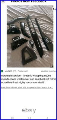 Bmw F21/F22/F23 Interior trims Will Wrap With 3D Carbon Fiber & 99% Alcantara