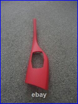 Bmw F21/F22/F23 Interior trims. Wrap With Red 3D Carbon Fiber & Black Alcantara