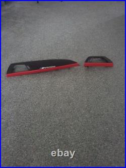 Bmw F21/F22/F23 Interior trims. Wrap With Red 3D Carbon Fiber & Black Alcantara
