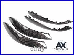 Bmw Genuine Carbon Fibre Interior Door Handle Cover Trims 3 Series F30 F31