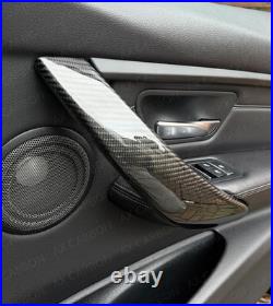Bmw Genuine Carbon Fibre Interior Door Handle Cover Trims 3 Series F30 F31
