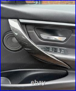 Bmw Genuine Carbon Fibre Interior Door Handle Cover Trims 3 Series F30 F31