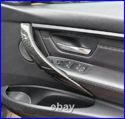 Bmw Genuine Carbon Fibre Interior Door Handle Cover Trims 3 Series F30 F31