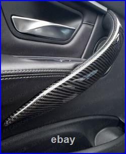 Bmw Genuine Carbon Fibre Interior Door Handle Cover Trims 3 Series F30 F31