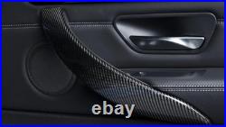 Bmw Genuine Carbon Fibre Interior Door Handle Cover Trims 3 Series F30 F31 F80