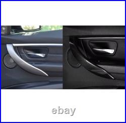 Bmw Genuine Carbon Fibre Interior Door Handle Cover Trims 3 Series F30 F31 F80