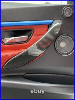 Bmw Genuine Carbon Fibre Interior Door Handle Cover Trims 4 Series F36 + M3 F80