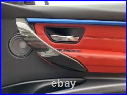 Bmw Genuine Carbon Fibre Interior Door Handle Cover Trims 4 Series F36 + M3 F80