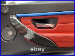 Bmw Genuine Carbon Fibre Interior Door Handle Cover Trims 4 Series F36 + M3 F80