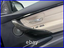 Bmw Genuine Carbon Fibre Interior Door Handle Cover Trims 4 Series F36 + M3 F80