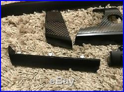 Bmw X5 E70 4d Black Carbon & Black Matt Fiber Wrapped Interior Trim Set