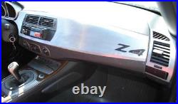 Bmw Z4 Z-4 Z 4 E85 2006 07 08 Interior Brushed Silver Aluminum Dash Trim Kit Set