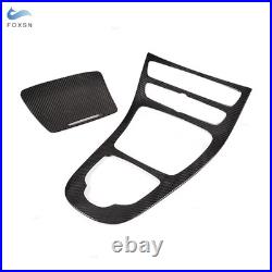 Car ABS Carbon Fiber Texture Console Gear Panel Cover Frame Trim Interior Access