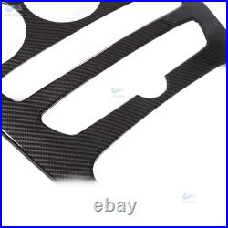 Car ABS Carbon Fiber Texture Console Gear Panel Cover Frame Trim Interior Access