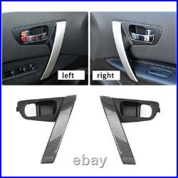 Car Carbon Fiber Interior Door Handles Base Interior Door Handle Cover