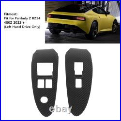 Car Carbon Fiber Window Switch Cover Interior Decoration Window Control Panel