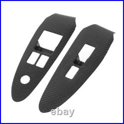 Car Carbon Fiber Window Switch Cover Interior Decoration Window Control Panel