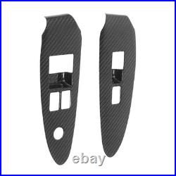 Car Carbon Fiber Window Switch Cover Interior Decoration Window Control Panel