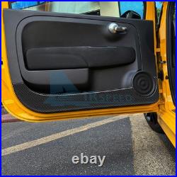 Car Door Anti-Kick Stickers Carbon Fiber for FIAT 500 08-24 Abarth 595 695 12-24