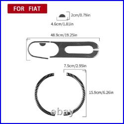 Car Interior Carbon Fiber Sticker Gear Air Outlet Decoration Accessories