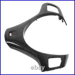 Car Interior Decor Trim Carbon Fiber Steering Wheel Cover Modified Lower Trim