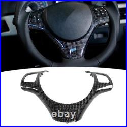 Car Interior Decor Trim Carbon Fiber Steering Wheel Cover Modified Lower Trim