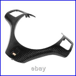 Car Interior Decor Trim Carbon Fiber Steering Wheel Cover Modified Lower Trim