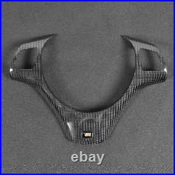 Car Interior Decor Trim Carbon Fiber Steering Wheel Cover Modified Lower Trim