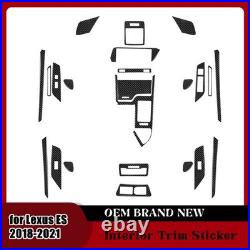 Car Interior Full Kit Trim Carbon Fiber Sticker For Lexus ES 300h 2018-2021