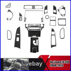 Car Interior Set Trim For Lexus IS 250 350 2009-2012 Carbon Fiber Sticker