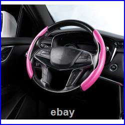 Car Steering Wheel Booster Non-Slip Cover Carbon Fiber Style Universalessory Yw