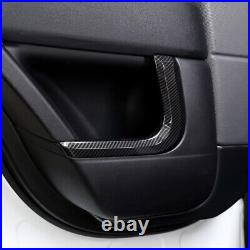 Carbon Fiber ABS Interior AC & Door Panel Cover Trim Set For Range Rover Sport
