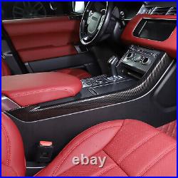 Carbon Fiber ABS Interior Center Trim Cover Set For Range Rover Sport 2014-17