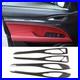 Carbon Fiber ABS Interior Door Panel Decor Trim For Alfa Romeo Stelvio 2017-2020